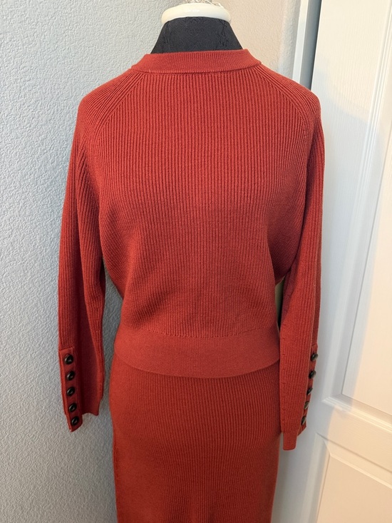 Sezane Sami Jumper and Naelle Skirt Set Sienna Size Large - Picture 3 of 14